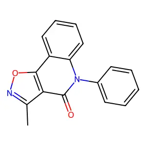 3-Methyl-5-phenyl-[1,2]oxazolo[4,5-c]quinolin-4-one structure