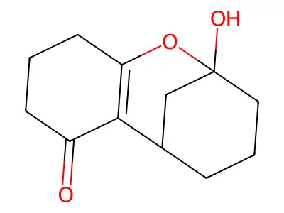 9-Hydroxy-8-oxatricyclo[7.3.1.02,7]tridec-2(7)-en-3-one structure