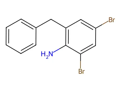 2-Benzyl-4,6-dibromoaniline structure