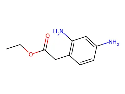 Ethyl 2-(2,4-diaminophenyl)acetate structure