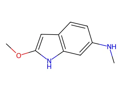 2-methoxy-N-methyl-1H-indol-6-amine structure