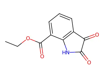 Ethyl 2,3-dioxoindoline-7-carboxylate structure