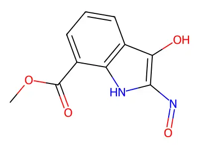 Methyl 2-(hydroxyamino)-3-oxo-3H-indole-7-carboxylate structure