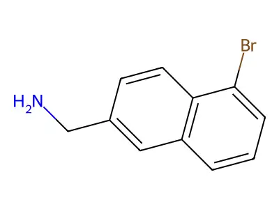 2-(Aminomethyl)-5-bromonaphthalene structure