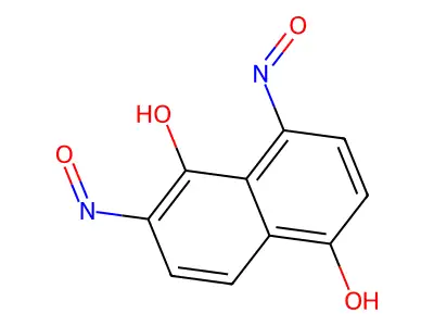 1,5-Naphthalenediol, 2,8-dinitroso- structure