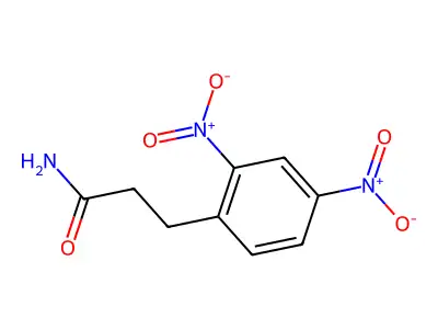 3-(2,4-Dinitrophenyl)propanamide structure