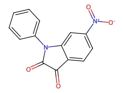 6-Nitro-1-phenylindoline-2,3-dione structure