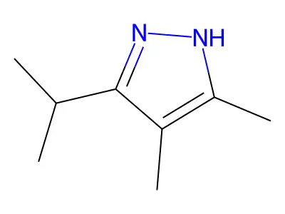 3,4-dimethyl-5-(propan-2-yl)-1H-pyrazole structure