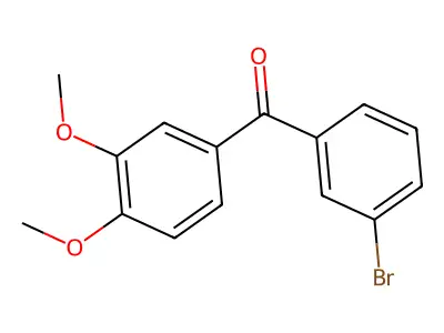 3-Bromo-3',4'-dimethoxybenzophenone structure