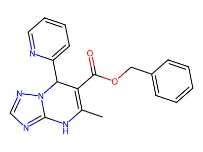 benzyl 5-methyl-7-(pyridin-2-yl)-4,7-dihydro-[1,2,4]triazolo[1,5-a]pyrimidine-6-carboxylate structure