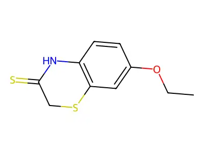 7-ethoxy-4H-1,4-benzothiazine-3-thione structure
