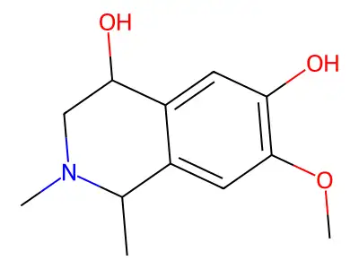 4,6-Isoquinolinediol,1,2,3,4-tetrahydro-7-methoxy-1,2-dimethyl- structure