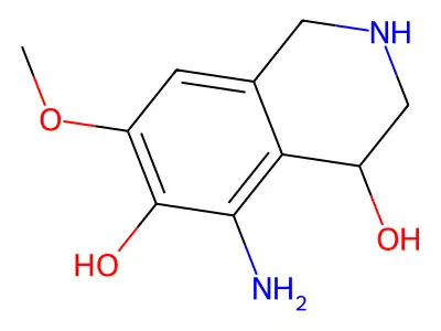 5-Amino-7-methoxy-1,2,3,4-tetrahydroisoquinoline-4,6-diol structure