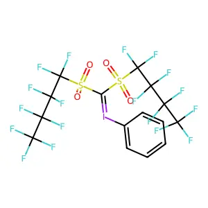 bis(Perfluorobutylsulfonyl)methylenephenyliodine structure