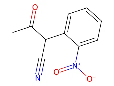 2-(2-Nitrophenyl)-3-oxobutanenitrile structure
