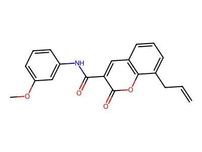 8-allyl-N-(3-methoxyphenyl)-2-oxo-2H-chromene-3-carboxamide structure