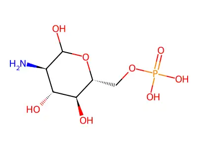 D-glucosamine 6-phosphate structure