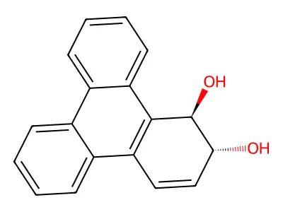 (1R,2R)-1,2-dihydrotriphenylene-1,2-diol structure