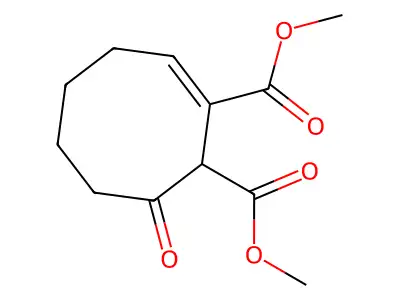 Dimethyl 8-oxocyclooct-2-ene-1,2-dicarboxylate structure