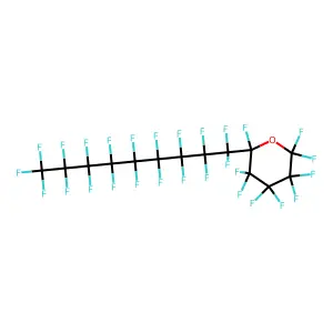 Perfluoro-2-nonylpentahydropyran structure