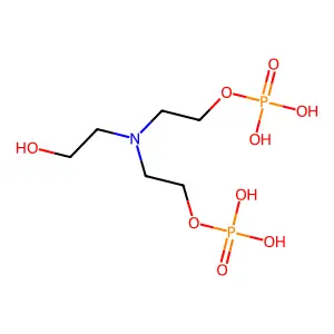 Ethanol, 2,2'-((2-hydroxyethyl)imino)bis-, 1,1'-bis(dihydrogen phosphate) structure
