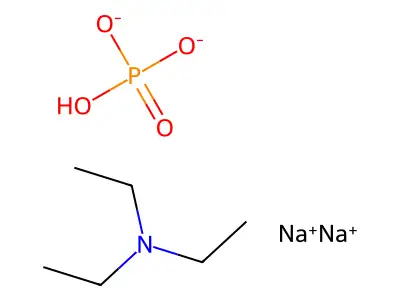 Phosphoric acid, sodium salt, compd. with N,N-diethylethanamine (1:2:1) structure