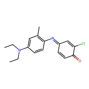 2,5-Cyclohexadien-1-one, 2-chloro-4-((4-(diethylamino)-2-methylphenyl)imino)- structure