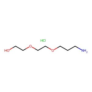 Ethanol, 2-(2-(3-aminopropoxy)ethoxy)-, hydrochloride (1:1) structure
