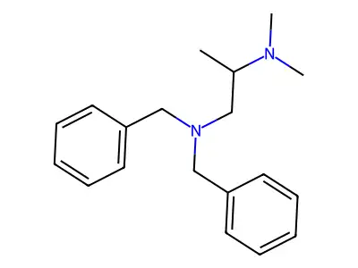 N,N-二苄基-N',N'-二甲基-1,2-丙二胺 structure