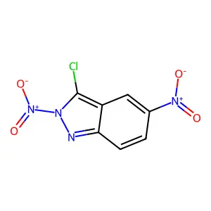 3-Chloro-2,5-dinitroindazole structure