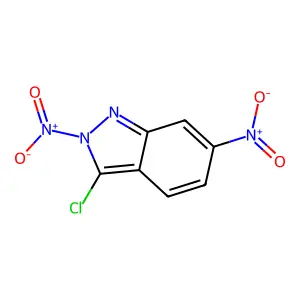 3-Chloro-2,6-dinitro-indazole structure