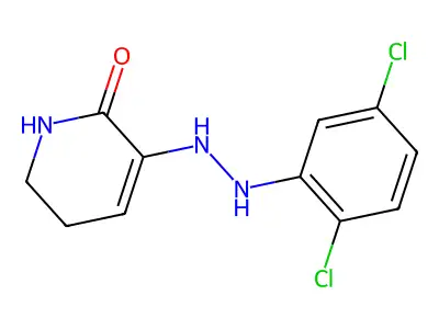 3-[2-(2,5-Dichlorophenyl)hydrazinyl]-5,6-dihydropyridin-2(1H)-one structure