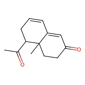 5-Acetyl-4a-methyl-3,4,5,6-tetrahydronaphthalen-2-one structure
