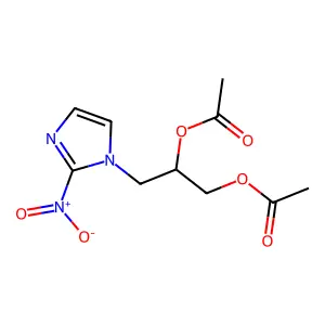 3-(2-Nitro-1H-imidazol-1-yl)propane-1,2-diyl diacetate structure