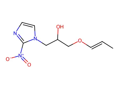 1-(2-Nitroimidazol-1-yl)-3-prop-1-enoxypropan-2-ol structure
