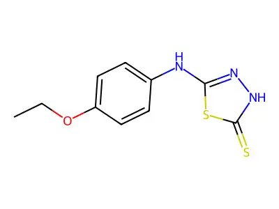 5-(4-Ethoxy-phenylamino)-[1,3,4]thiadiazole-2-thiol structure
