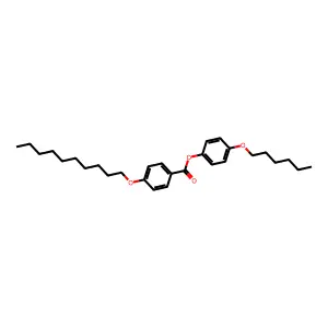4-n-Hexoxyphenyl-4'-n-decyloxybenzoate structure