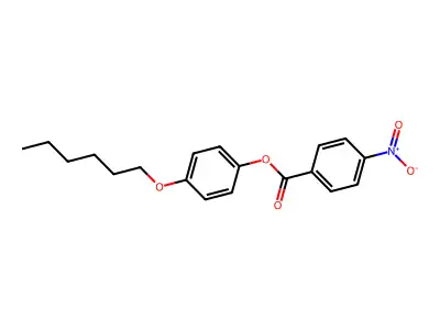 4-Hexyloxyphenyl 4-nitrobenzoate structure