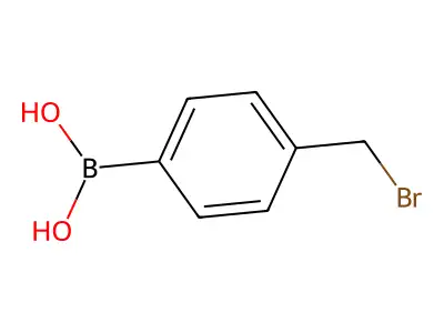 4-(Bromomethyl)phenylboronic acid structure