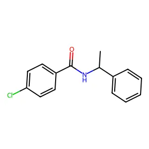 4-Chloro-N-(1-phenylethyl)benzamide structure
