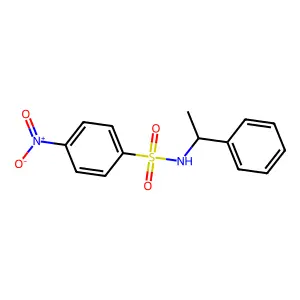 4-Nitro-N-(1-phenylethyl)benzenesulfonamide structure