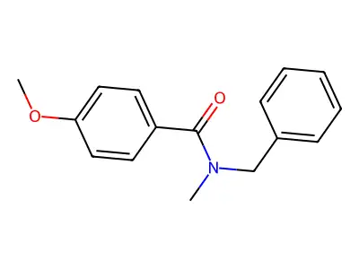N-benzyl-4-methoxy-N-methylbenzamide structure