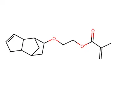 (Dicyclopentadienyloxy)ethyl methacrylate structure