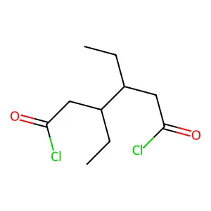 Hexanedioyl dichloride, diethyl- structure