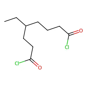 Octanedioyl dichloride, ethyl- structure