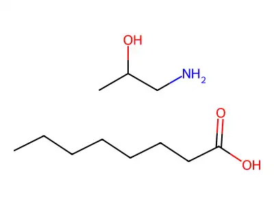 Octanoic acid, compd. with 1-amino-2-propanol (1:1) structure
