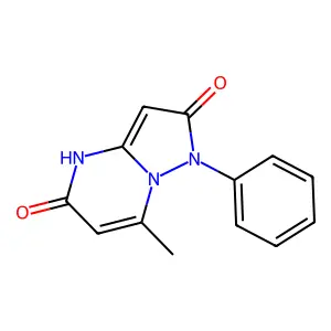 7-methyl-1-phenylpyrazolo[1,5-a]pyrimidine-2,5(1H,4H)-dione structure