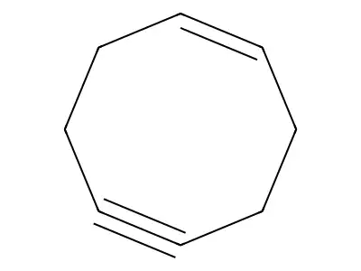 Cyclooct-1-en-5-yne structure