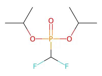 Diisopropyl difluoromethylphosphonate structure