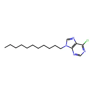 6-Chloro-9-undecyl-9H-purine structure